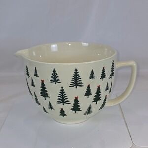 The Bake Shop Christmas Tree Large 12" 16 Cup Mixing Batter Bowl